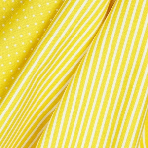 Cupon 65 cm - Poplin imprimat - Petit Stripe Yellow - Img 2