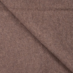 Cupon 68 cm - Tesatura din lana fiarta - Dark Brown Melange