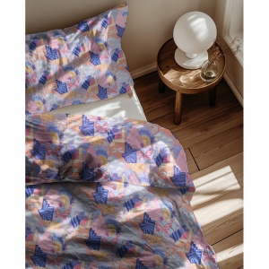 Cupon 75 cm - Poplin premium imprimat - Patchwork Sky Blue - colectia Nerida Hansen - Img 4