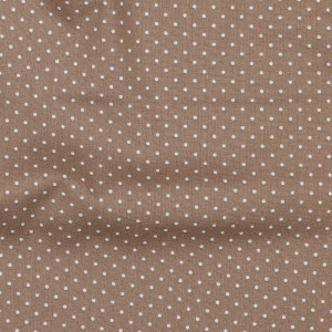 Cupon 85 cm - Bumbac imprimat - Petit Dots Taupe