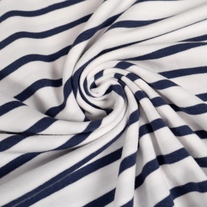 Cupon 90cm - Jerse de bumbac - Breton Stripes Marine - Img 2