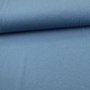 Jerse bumbac uni - Denim Melange - Img 3