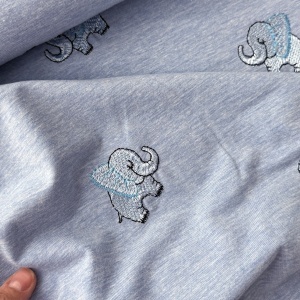 Jerse cu broderie - Elephant Blue [KC8234-103] - Img 2