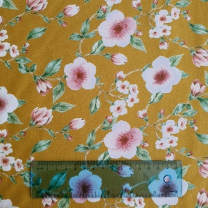 Jerse French terry digital organic - Blossom Curry 8178.008 - Img 2