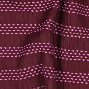 Material bumbac tesut - Dobby Jacquard Stripe Wine