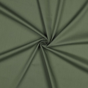 Material din bumbac si vascoza uni - Olive