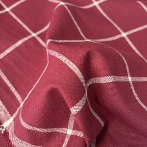 Material home decor extralat - Tenerife Checks Burgundy