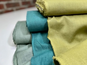 Material In - Linen Washed - Old Green - cupon 25cm - Img 3