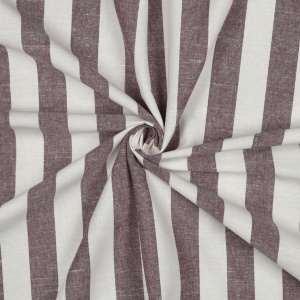 Material tesut yarn dyed - Stripe Aubergine - Img 3