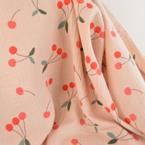 Muselina imprimata - Clafoutis Rose