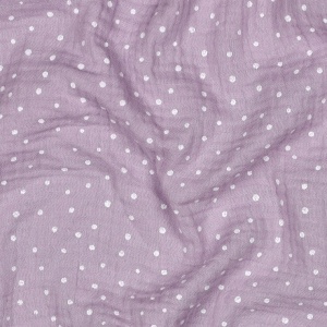 Muselina imprimata - Little Dots Lilac