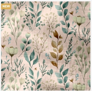Muselina premium imprimata digital - Cotton Flower