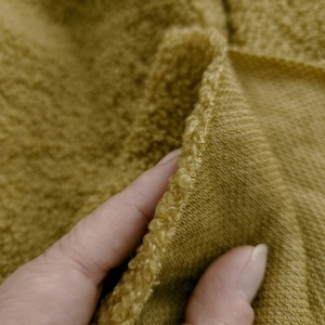 Plush Teddy Sherpa Boucle - Ochre - Img 3