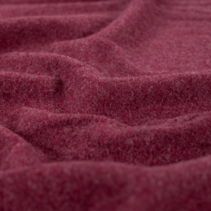 Polar fleece din lana merinos 100% – Bordeaux Melange