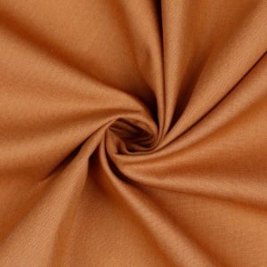Poplin bumbac uni - Rust - Img 1