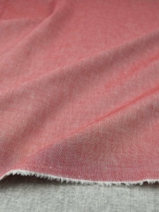 Poplin Bumbac Yarn Dyed - Red