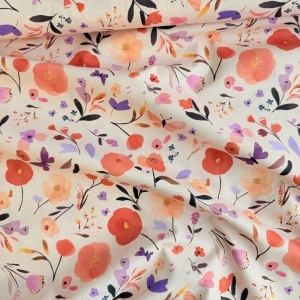 Poplin imprimat digital - Butterfly Garden