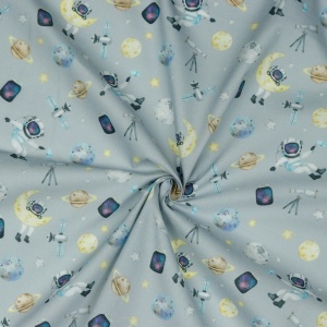 Poplin imprimat digital - Space Grey - Img 2
