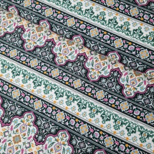 Poplin imprimat - Indian Kala Border