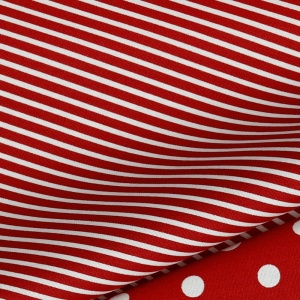 Poplin imprimat - Petit Stripe Red - Img 2