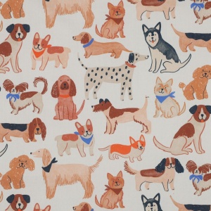 Poplin premium digital - Dogs White - Img 5