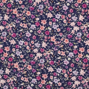 Poplin premium digital - Mini Floral Blue