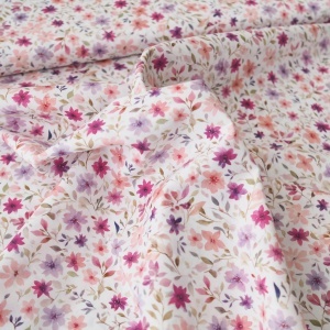 Poplin premium digital - Mini Floral White