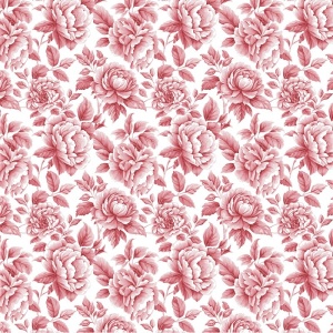Poplin premium imprimat - Vintage Roses Red - Img 3