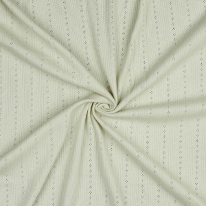 Tricot 100% bumbac - Pointoille Stripe Light Sand - Img 3