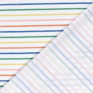 Bumbac imprimat - Artisan Stripes Vivid - Img 4