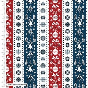 Bumbac Imprimat - Scandi Stripe 2803-05 - Img 1