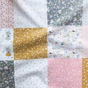 Bumbac model patchwork - Betya Rose - Img 1