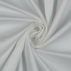 Bumbac satinat uni - White