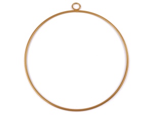 Cerc metalic pentru dreamcatcher diametru 25 cm - Auriu mat