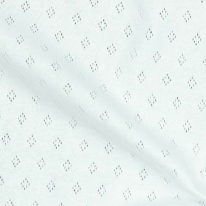 Cupon 22cm - Tricot 100% bumbac - Pointoille White