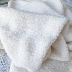 Cupon 30 cm - Plush Teddy Sherpa Boucle - Ecru - Img 3