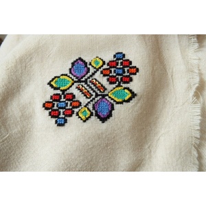 Cupon 39cm - Panza bumbac Catrina culoare Natur - Netopita - Img 2
