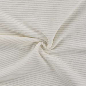 Cupon 55 cm - Jerse velur din bumbac - Ecru