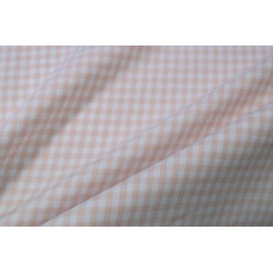 Cupon 60 cm - Material bumbac - Small Gingham Salmon 5mm - Img 3