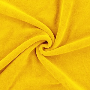 Cupon 65 cm - Plush bumbac Nicky Velour - Yellow