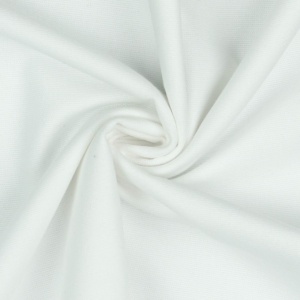 Finet de bumbac uni - White - cupon 30cm