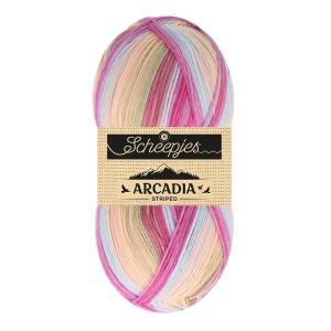 Fir din lana pentru sosete - Scheepjes Arcadia Striped - Sonoran 914