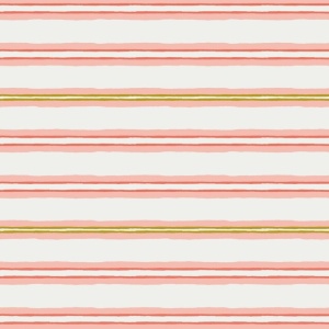 Jerse Bumbac imprimat - Wide Stripes Rose