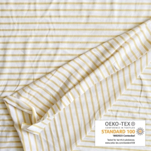 Jerse de bumbac - Breton Stripes Vanille [90691] - Img 2