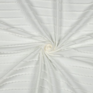 Jerse din bumbac cu volanase - White - Img 2