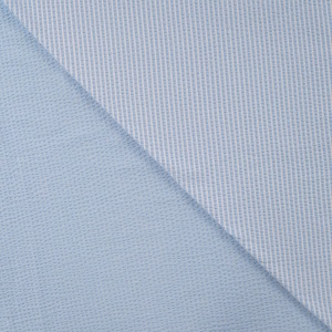 Jerse elastic gofrat Seersucker cu dungi - Lisa Baby Blue - Img 2