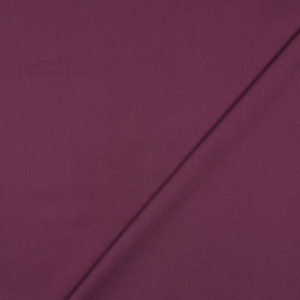 Material din bumbac si vascoza uni - Aubergine - Img 3