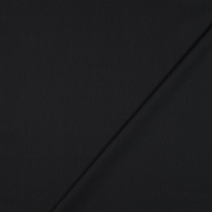 Material din bumbac si vascoza uni - Black - Img 3