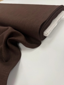 Material In - Linen Washed - Chocolate Brown - Img 2