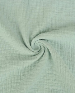 Muselina din bumbac in 6 straturi - Vintage Green
